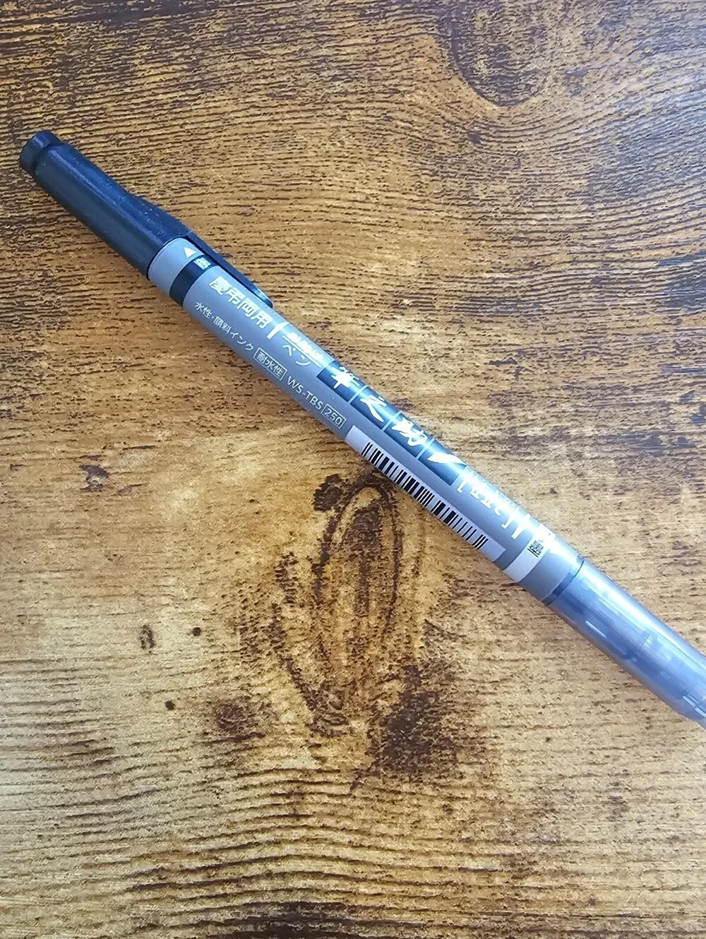 Tombow Fudenosuke Dual Brush Pen in black and gray
